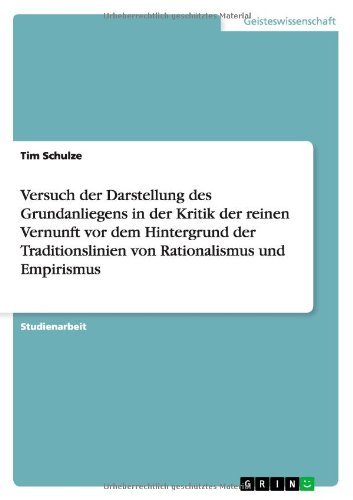 Cover for Schulze · Versuch der Darstellung des Gru (Bog) [German edition] (2013)