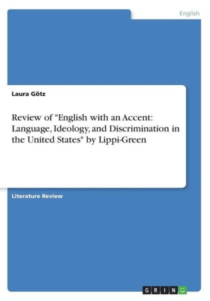 Cover for Götz · Review of &quot;English with an Accent: (Book)