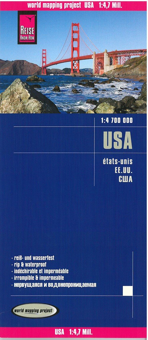 USA (1:4.700.000) - Reise Know-How - Livros - Reise Know-How Verlag Peter Rump GmbH - 9783831772995 - 23 de fevereiro de 2015