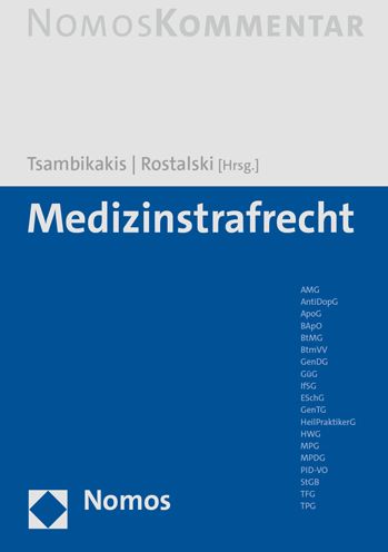 Cover for Michael Tsambikakis · Medizinstrafrecht (Hardcover Book) (2023)