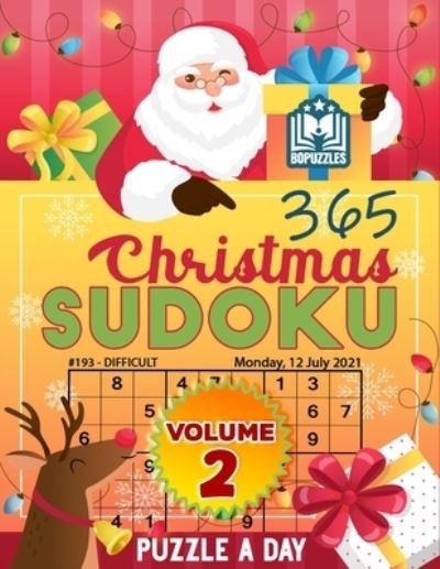 Cover for Bopuzzles · 365 Christmas Sudoku Puzzle a Day Volume 2 (Taschenbuch) (2020)