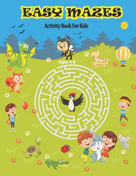 Easy Mazes Activity Book For Kids Ages 4-8 - Hs Color Press - Bücher - Independently Published - 9798643597995 - 5. Mai 2020