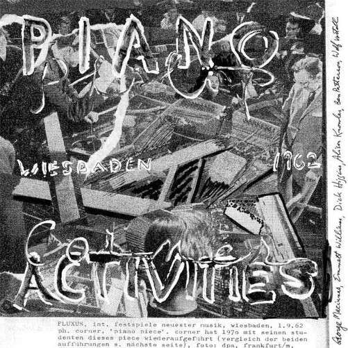 Cover for Philip Corner · Piano Activities (LP) (2014)