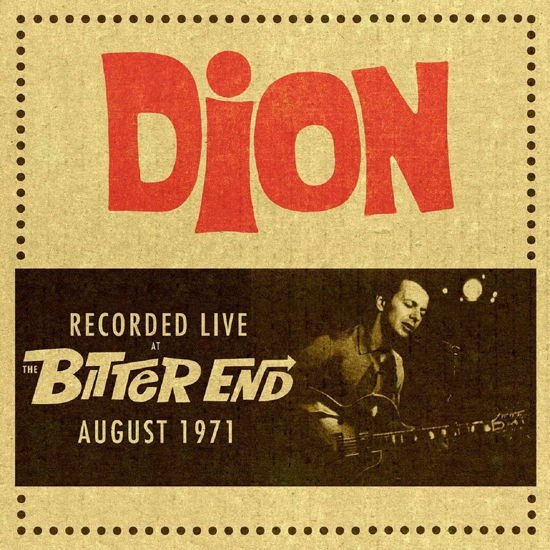 Cover for Dion  · Recorded live at the bitter end aug (CD) (2015)