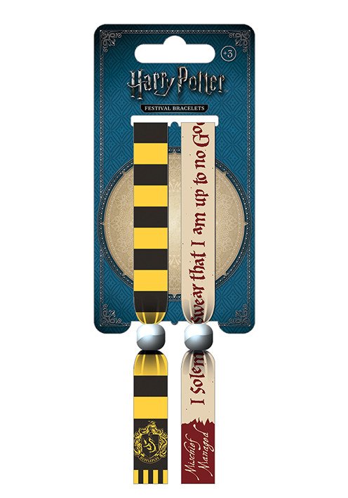 HARRY POTTER - Pack 2 Festival Wristband - Hufflep - Harry Potter - Merchandise -  - 5050293680996 - 7. februar 2019