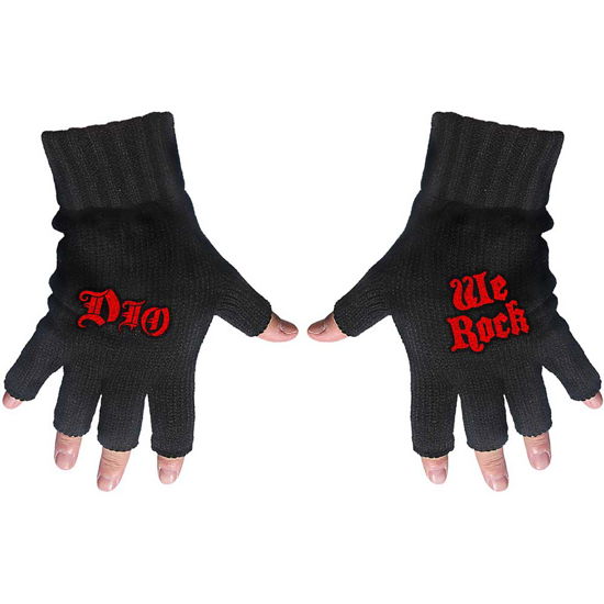 Dio Fingerless Gloves: We Rock - Dio - Produtos -  - 5056365727996 - 