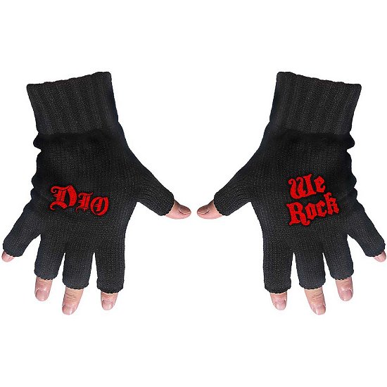 Dio Fingerless Gloves: We Rock - Dio - Merchandise -  - 5056365727996 - 