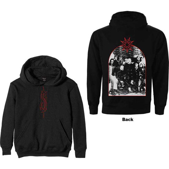 Slipknot Unisex Pullover Hoodie: Arched Group Photo - Slipknot - Merchandise -  - 5056561060996 - 