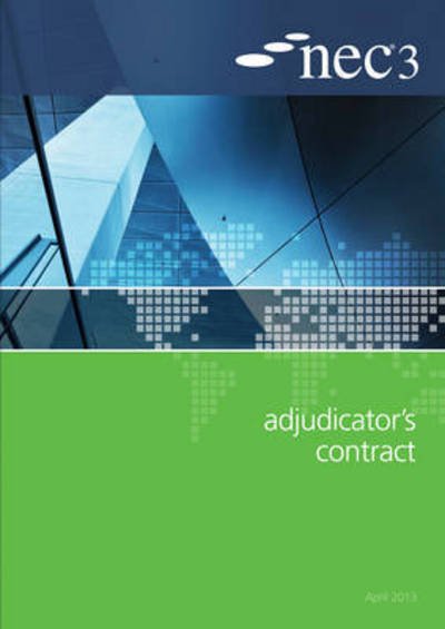 Cover for NEC3 Adjudicator's Contract (AC) (Paperback Book) (2013)