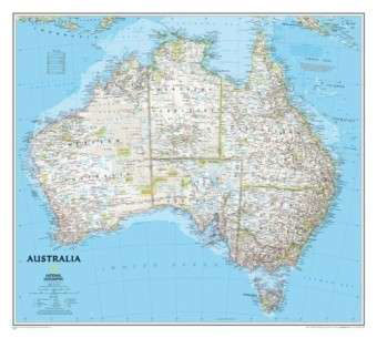 Cover for National Geographic Maps · National Geogr.maps. Australia Classic (Map) [2019th edition] (2019)
