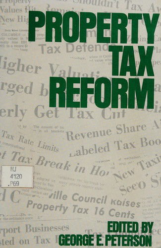 Property Tax Reform CB - Peterson - Books - Rowman & Littlefield - 9780877660996 - 1973