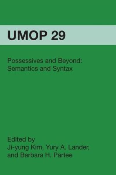 Cover for Ji-Yung Kim · Possessives and Beyond (Paperback Book) (2005)