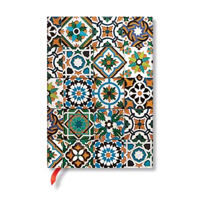 Cover for Paperblanks · Porto (Portuguese Tiles) Midi Lined Hardback Journal (Elastic Band Closure) - Portuguese Tiles (Inbunden Bok) (2023)