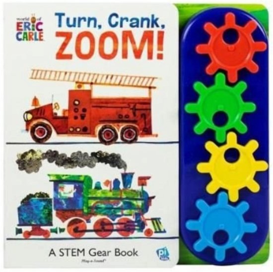 Cover for P I Kids · Eric Carle Turn Crank Zoom Go Go Gear Book (Hardcover bog) (2018)