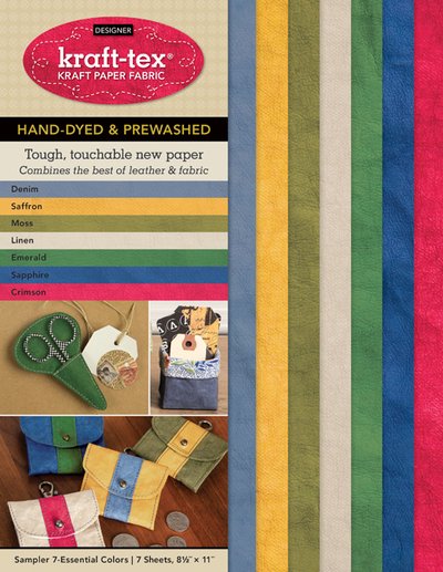 Cover for Publishing, C&amp;T · Kraft-tex (R) Designer 7 Essential Colours Sampler Pack, Hand-dyed &amp; Prewashed: Kraft Paper Fabric (MERCH) (2019)