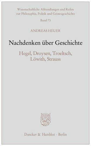 Cover for Heuer · Nachdenken über Geschichte. (Buch)