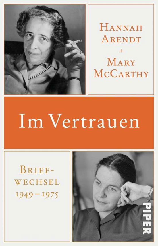 Cover for Arendt · Im Vertrauen (Buch)