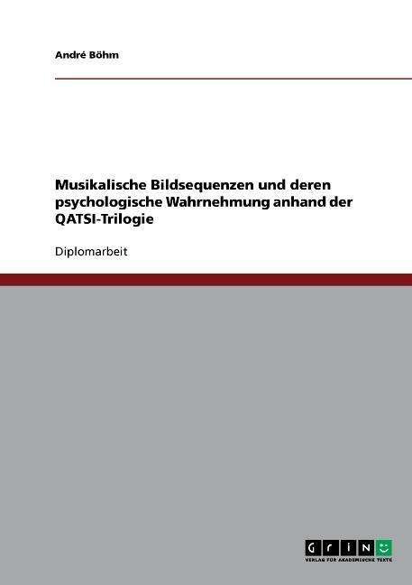 Cover for Böhm · Musikalische Bildsequenzen und der (Book) [German edition] (2013)