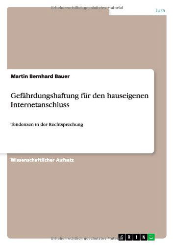 Cover for Bauer · Gefährdungshaftung für den hausei (Book) [German edition] (2010)