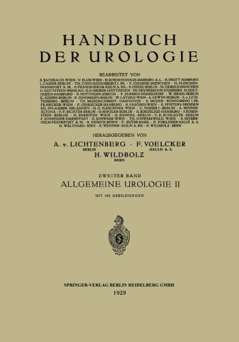 Cover for Henning Brutt · Allgemeine Urologie: Zweiter Teil: Allgemeine Urologische Diagnostik Technik Und Therapie - Handbuch Der Urologie Encyclopedia of Urology Encyclopedie D (Paperback Book) [Softcover Reprint of the Original 1st 1929 edition] (1929)