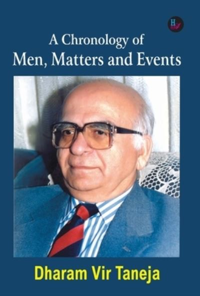 Cover for Dharam Vir Taneja · A chronology of men, matters, and events (Book) (2018)