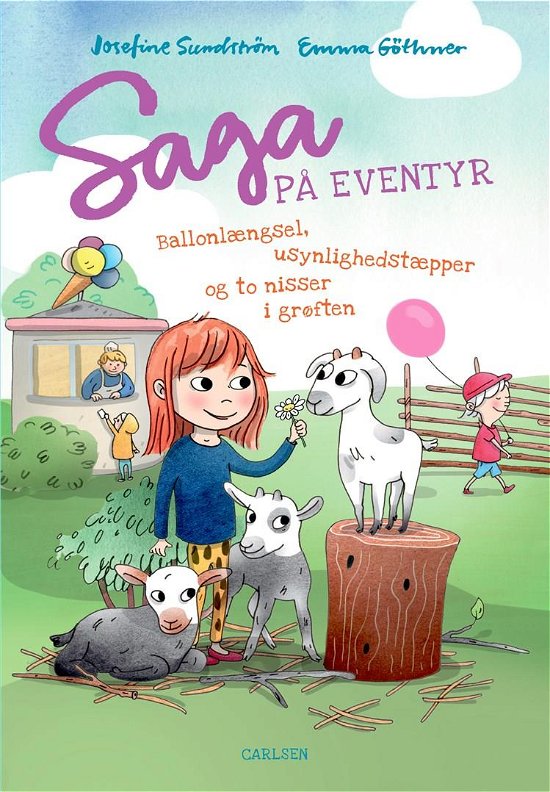 Saga på eventyr: Saga på eventyr (4) - ballonlængsel, usynlighedstæpper og to nisser i grøften - Josefine Sundström - Books - CARLSEN - 9788711980996 - January 12, 2021