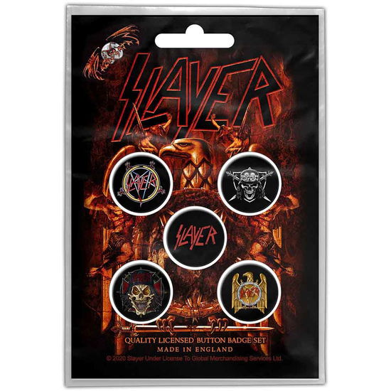 Slayer Button Badge Pack: Eagle - Slayer - Merchandise -  - 5056365704997 - July 22, 2020