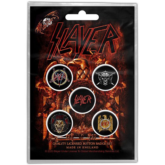 Cover for Slayer · Slayer Button Badge Pack: Eagle (MERCH)