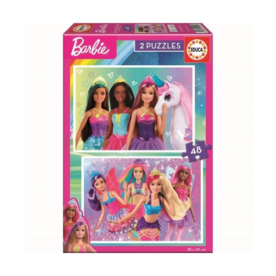 2x48 Barbie 2 Puzzles (80-19299) - Educa - Fanituote - Educa - 8412668192997 - 