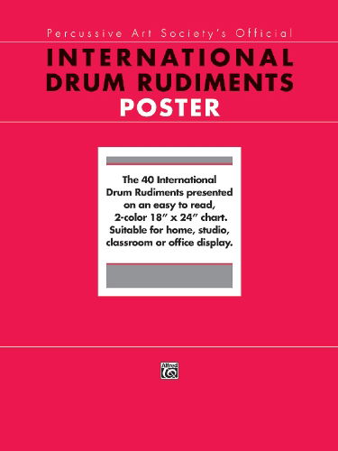 Cover for Poster · International Drum Rudiments (Poster) (Paperback Book) [Pstr edition] (1989)