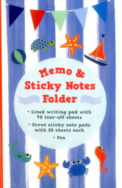 Cover for Peony Press · Memo &amp; Sticky Notes Folder: Nautical: Small Folder Containing 7 Sticky Notepads, a Tear-Off Lined Writing Pad, and Gel Pen (MERCH) (2016)