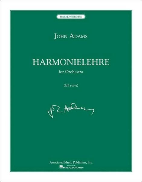 Cover for Adams John · Harmonielehre: Full Score (Taschenbuch) (1992)