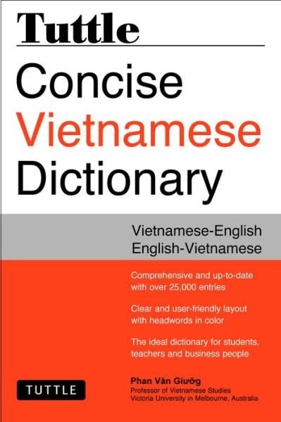 Cover for Phan Van Giuong · Tuttle Concise Vietnamese Dictionary: Vietnamese-English English-Vietnamese (Paperback Book) (2014)