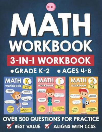 Cover for Tuebaah · Math Workbook Practice Grade K-2 (Ages 4-8) (Pocketbok) (2019)