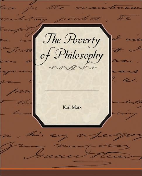 Cover for Karl Marx · The Poverty of Philosophy (Paperback Book) (2009)