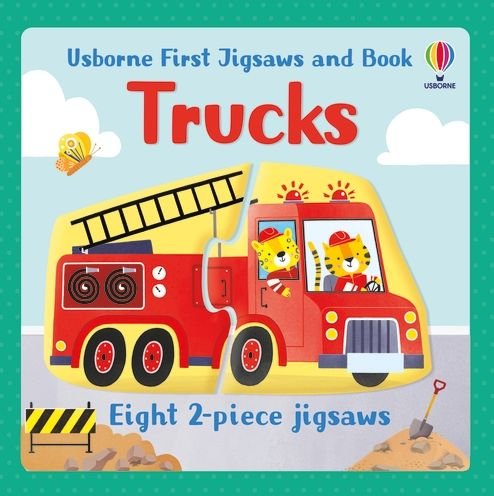 Cover for Abigail Wheatley · Usborne First Jigsaws and Book: Trucks - Usborne First Jigsaws And Book (Paperback Book) (2022)