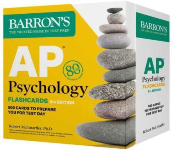 Cover for Barron's Educational Series · AP Psychology Flashcards, Fifth Edition: Up-to-Date Review + Sorting Ring for Custom Study - Barron's AP Prep (Flashcards) [Fifth edition] (2023)