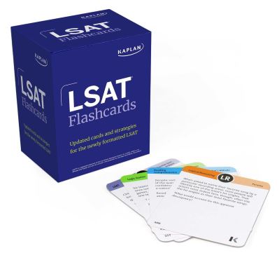 Cover for Kaplan Test Prep · LSAT Prep Flashcards: Updated cards and strategies for the newly formatted LSAT - Kaplan Test Prep (Flashcards) [Second edition] (2025)