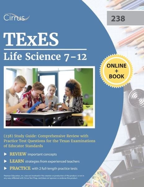 Cover for Cox · TExES Life Science 7-12 (238) Study Guide: Comprehensive Review with Practice Test Questions for the Texas Examinations of Educator Standards (Pocketbok) (2021)