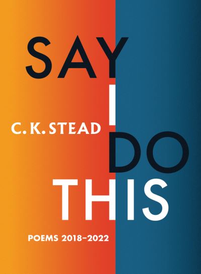 Cover for C. K. Stead · Say I Do This (Book) (2023)