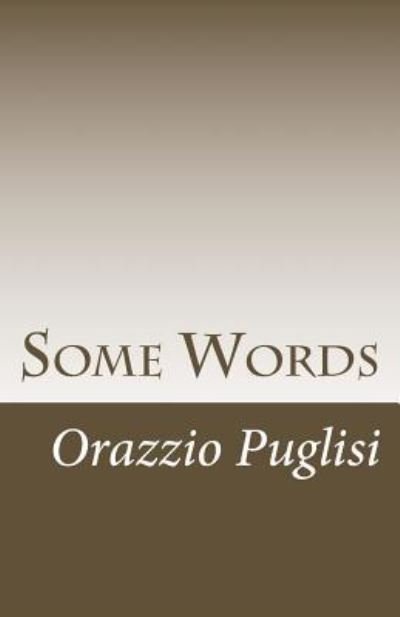 Cover for Orazio Puglisi · Some Words (Paperback Bog) (2018)