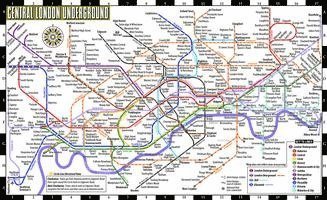 Cover for Michelin · Streetwise London Underground Map - Laminated Map of the London Underground, England: City Plan (Landkarten) (2023)