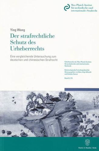 Cover for Wang · Der strafrechtliche Schutz des Urh (Bok) (2011)