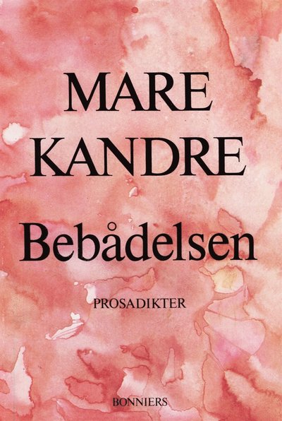 Cover for Mare Kandre · Bebådelsen : Prosadikter (ePUB) (2015)