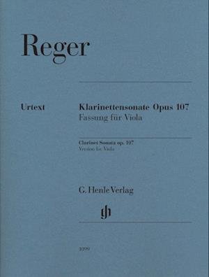 Cover for Max Reger · Klarinettensonate Opus 107 (Taschenbuch) (2013)