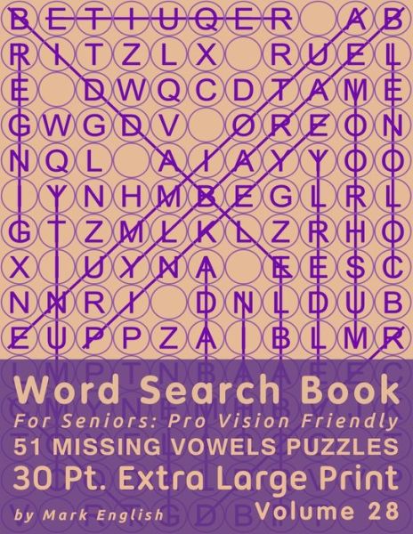 Cover for Mark English · Word Search Book For Seniors (Paperback Book) (2020)