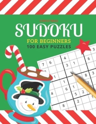 Cover for Inside The Box Press · Christmas Sudoku For Beginners: 100 Easy Puzzles / 9x9 Grid / With Solutions In Book / 1 Puzzle Per Page / Sudoku Gift Book For Kids and Teens / Great Stocking Stuffer For Kids and Teens (Paperback Bog) [Large type / large print edition] (2020)