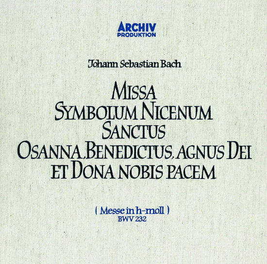 Cover for Bach / Richter,karl · Bach: Mass in B Minor (CD) (2018)