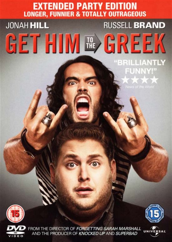 Cover for Get Him to the Greek · Get Him To The Greek - Extended Party Edition (DVD) (2013)