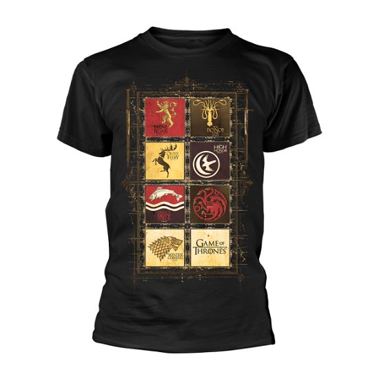 Cover for Game of Thrones · Block Sigils (T-shirt) [size S] (2017)
